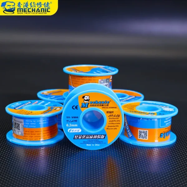 Mechanic 1.0mm ,0.8 mmFlux Core Solder Wire TY-V866 High Quality Soldering Lead (40G)
