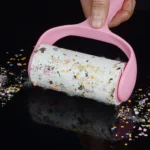 Portable Pet Dog Hair Remover with Handle Sticky Lint Roller and Teardown Adhesive Carpet Dust Roller Brushes for Cloth Use - Image 3