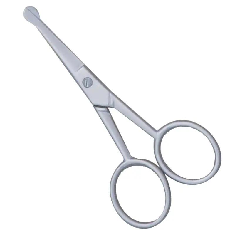 Scissor Round Safety Tip Grooming Scissor for Hair Trimming RUBAB MEN - Image 1